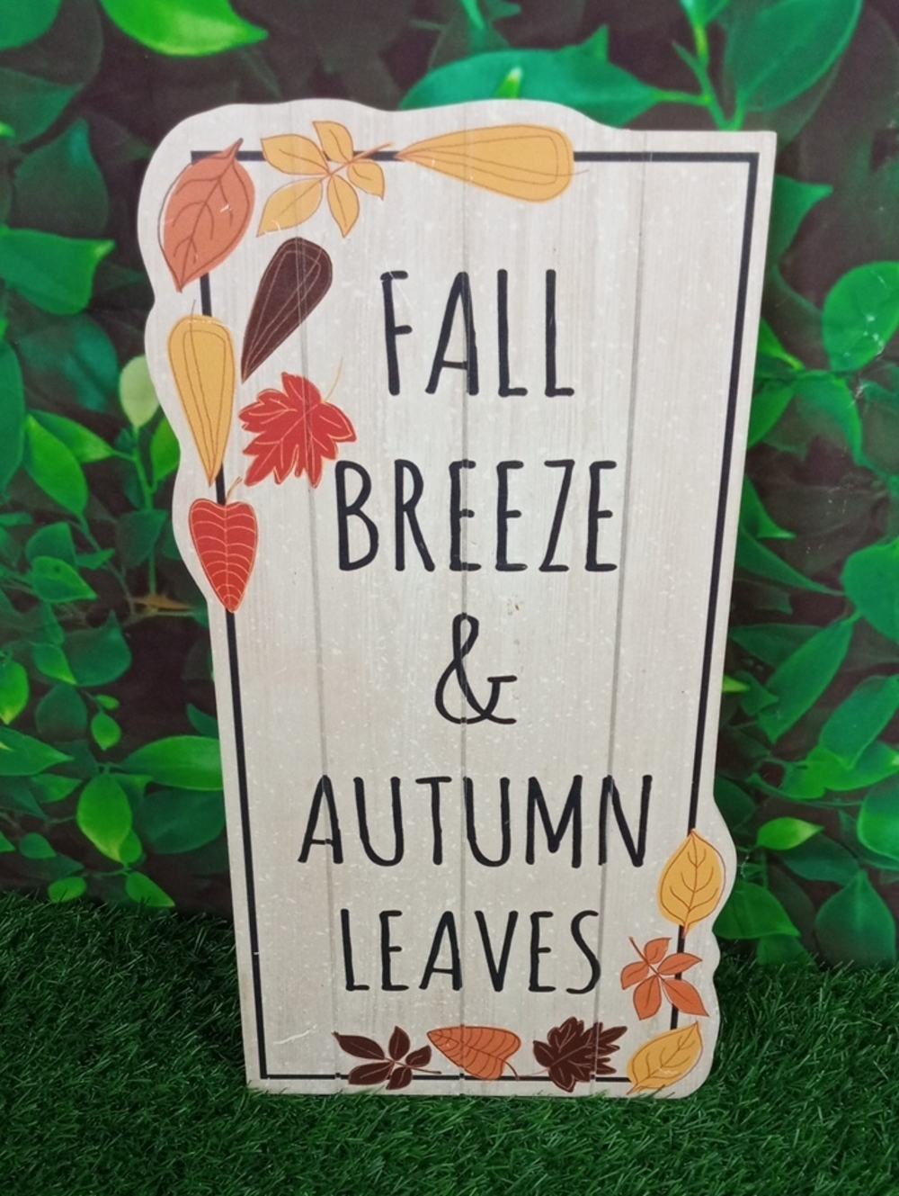🍂 Fall Breeze Autumn Leaves Sign